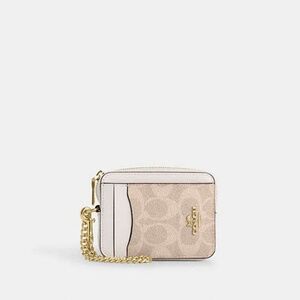 Zip Card Case In Signature Canvas